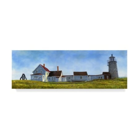 John Morrow 'Monhegan Island Light' Canvas Art,6x19